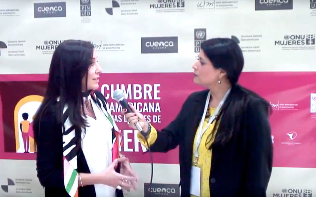 Entrevista a Virginia García Beaudoux durante la IV Cumbre de Género