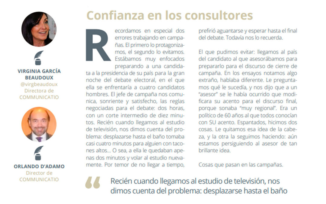 En la Revista de ACOP compartimos anécdotas  de consultoría política