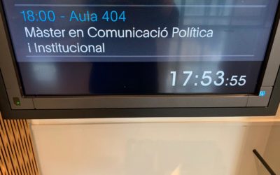 Clases en el Master de Comunicación Política, Univ. Pompeu Fabra, Barcelona