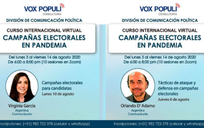 En Perú, curso sobre campañas electorales en pandemia