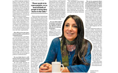 Entrevista a Virginia García Beaudoux en el Buenos Aires Time