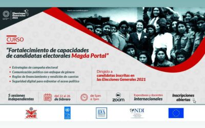 Trabajo con candidatas en Perú