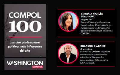 Por segundo año consecutivo, elegidos entre los 100 profesionales más influyentes de la comunicación política
