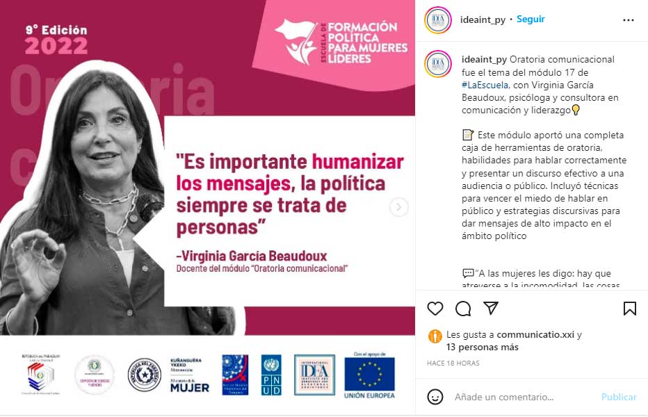 Entrenamiento en comunicación en Paraguay